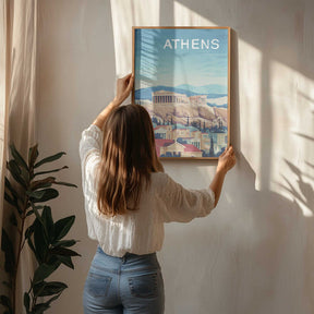 Athens Travel Poster Poster