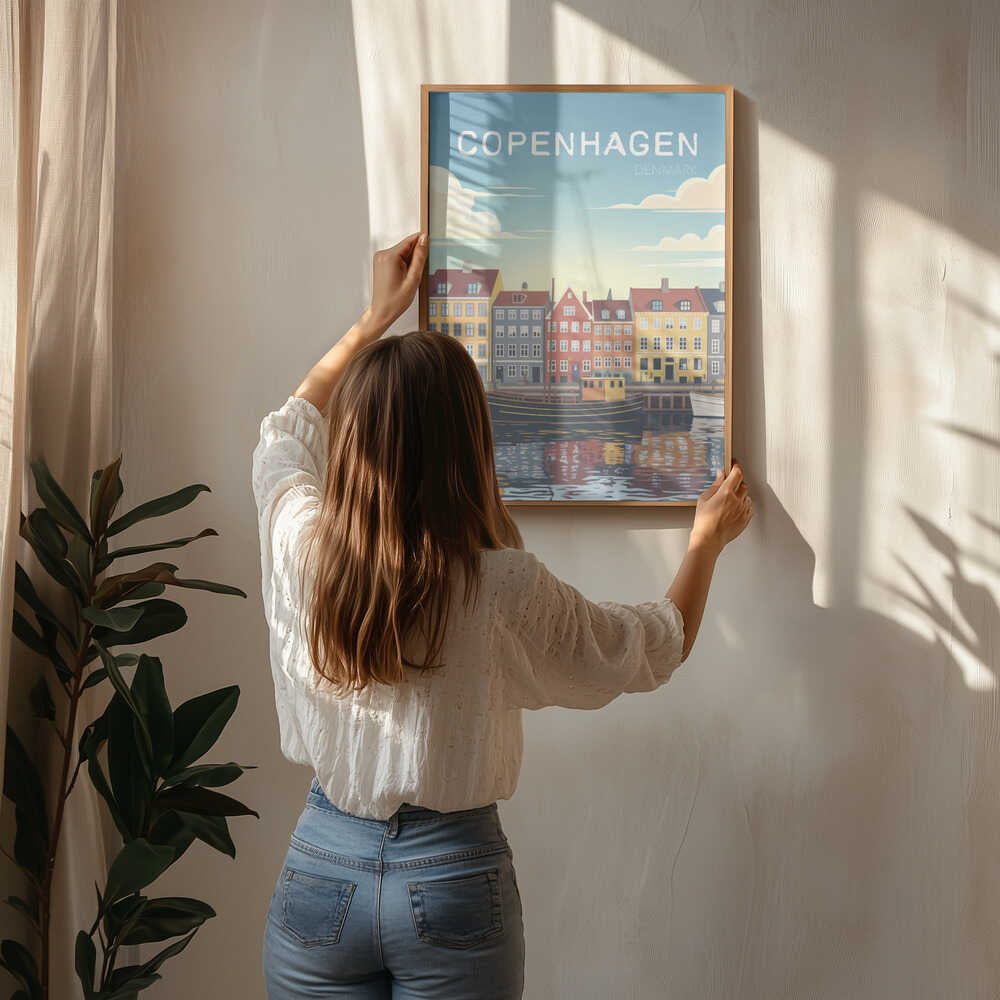 Copenhagen Travel Poster Poster