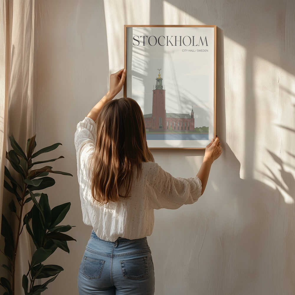 Stockholm City Hall Travel Poster Poster