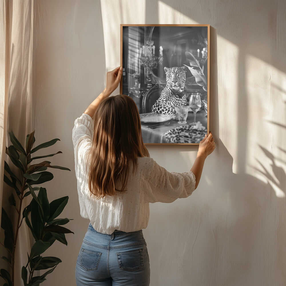 Leopard’s Luxurious Feast Poster