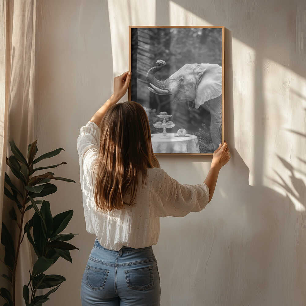 Elephant’s Afternoon Tea Poster