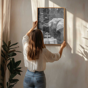 Elephant’s Afternoon Tea Poster