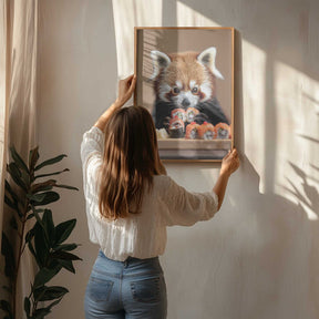 Red Panda Sushi Adventure Poster