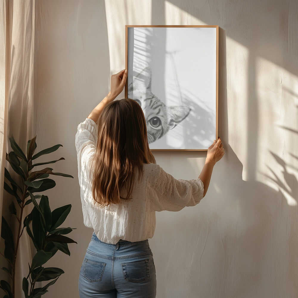 Curious Cat Poster