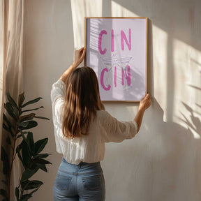 Cin Cin Pink Poster