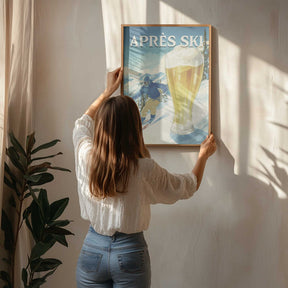 Apres Ski Retro Poster