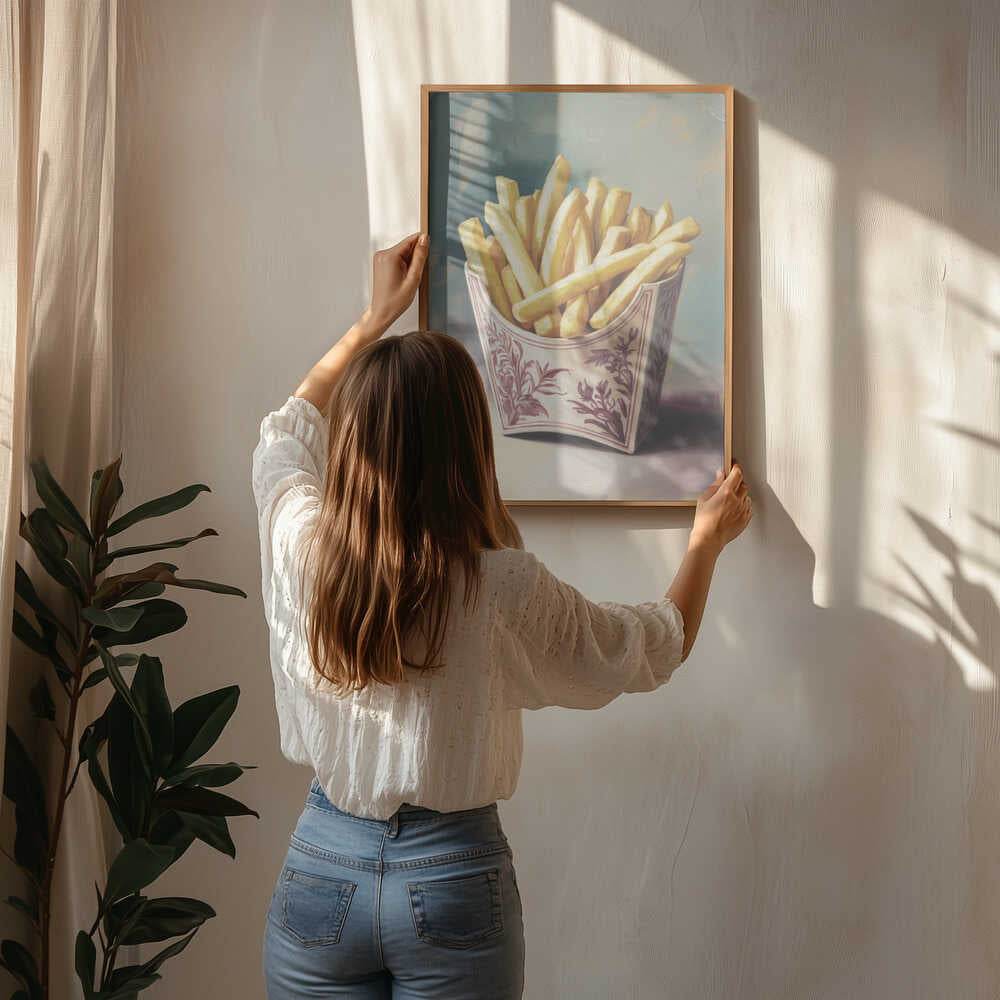 Retro Fries Poster