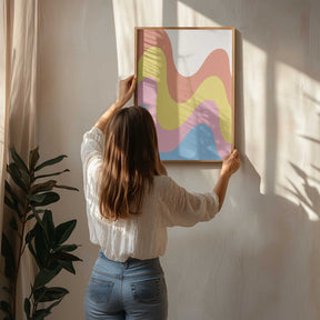 Waves of Color Poster