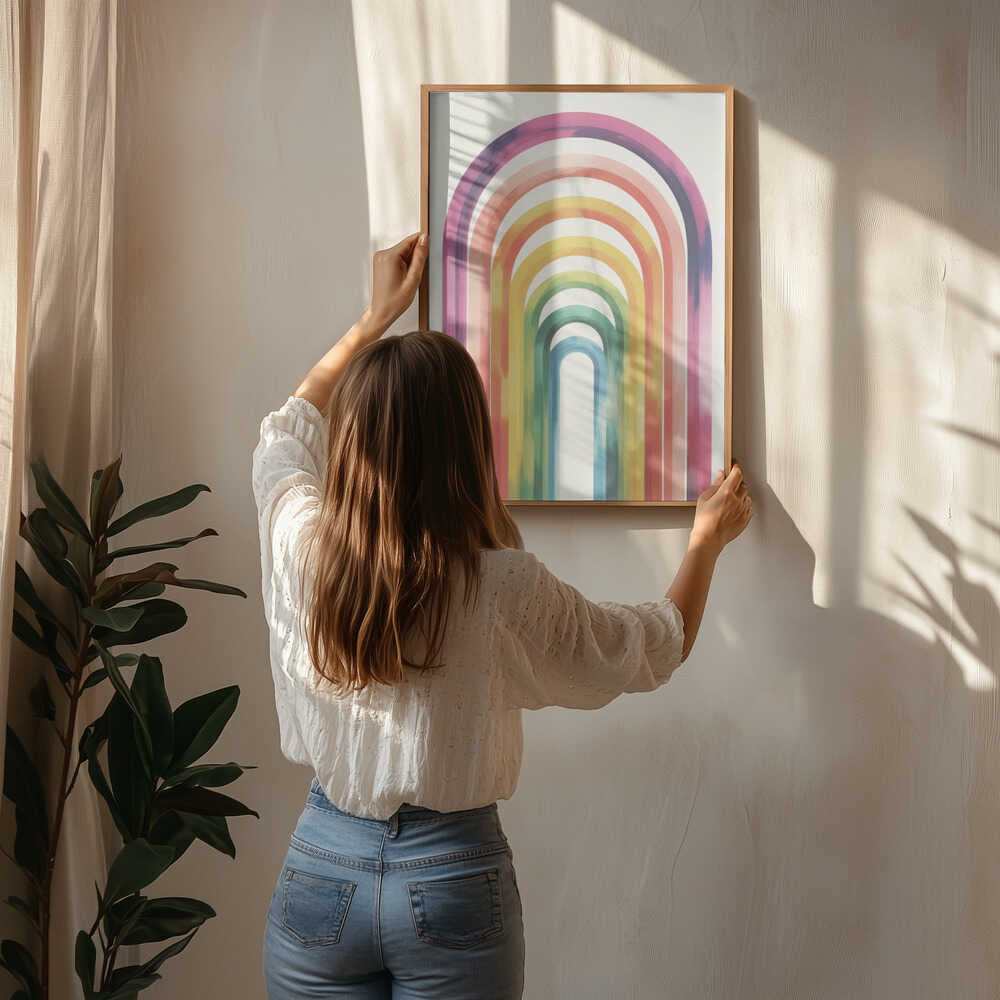 Colorful Arches Poster
