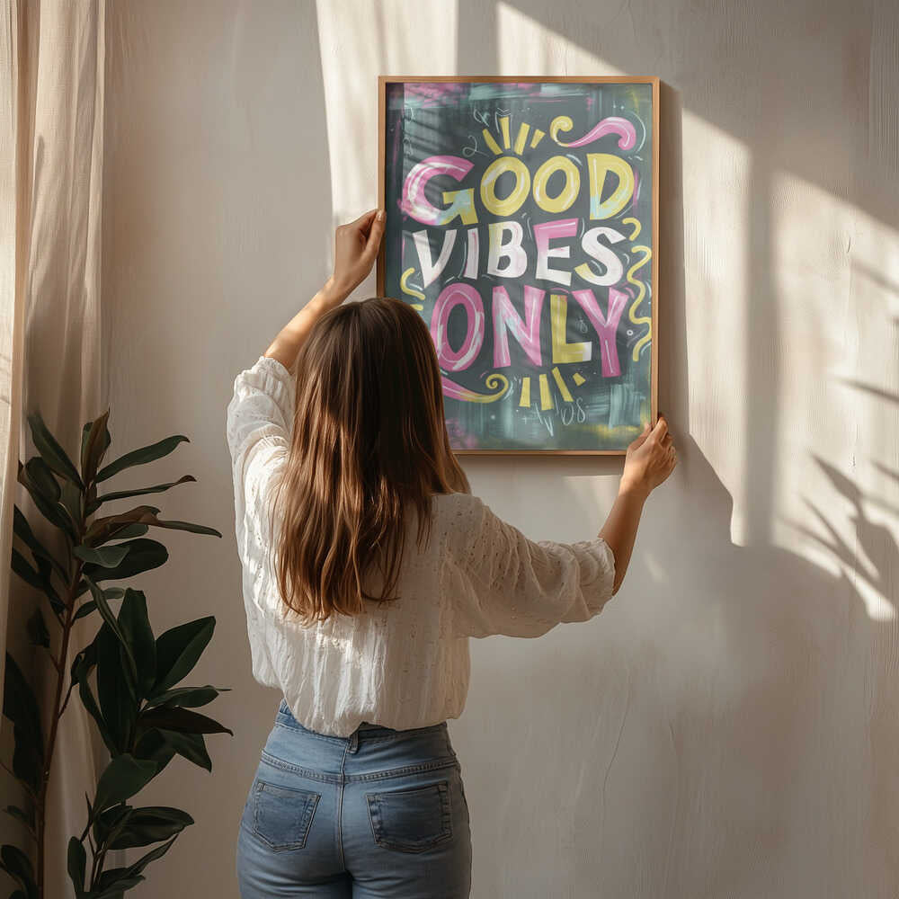 Good Vibes Only No 1 Poster