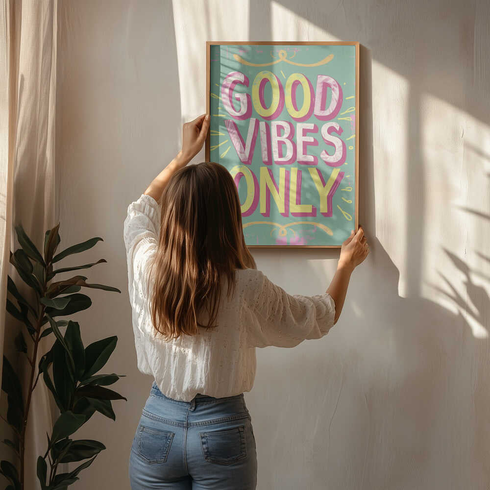 Good Vibes Only No 4 Poster