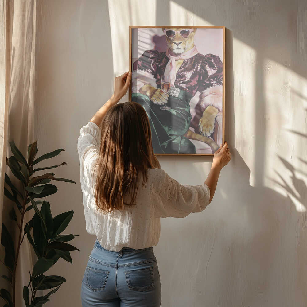 Party Lioness Poster