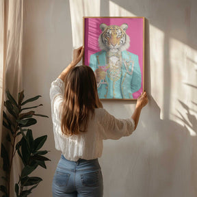 Cocktail Tiger Poster