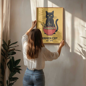 Ramen Cat No 5 Poster