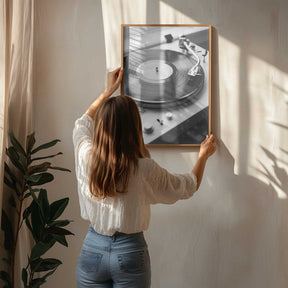 Vinyl Record Player Poster