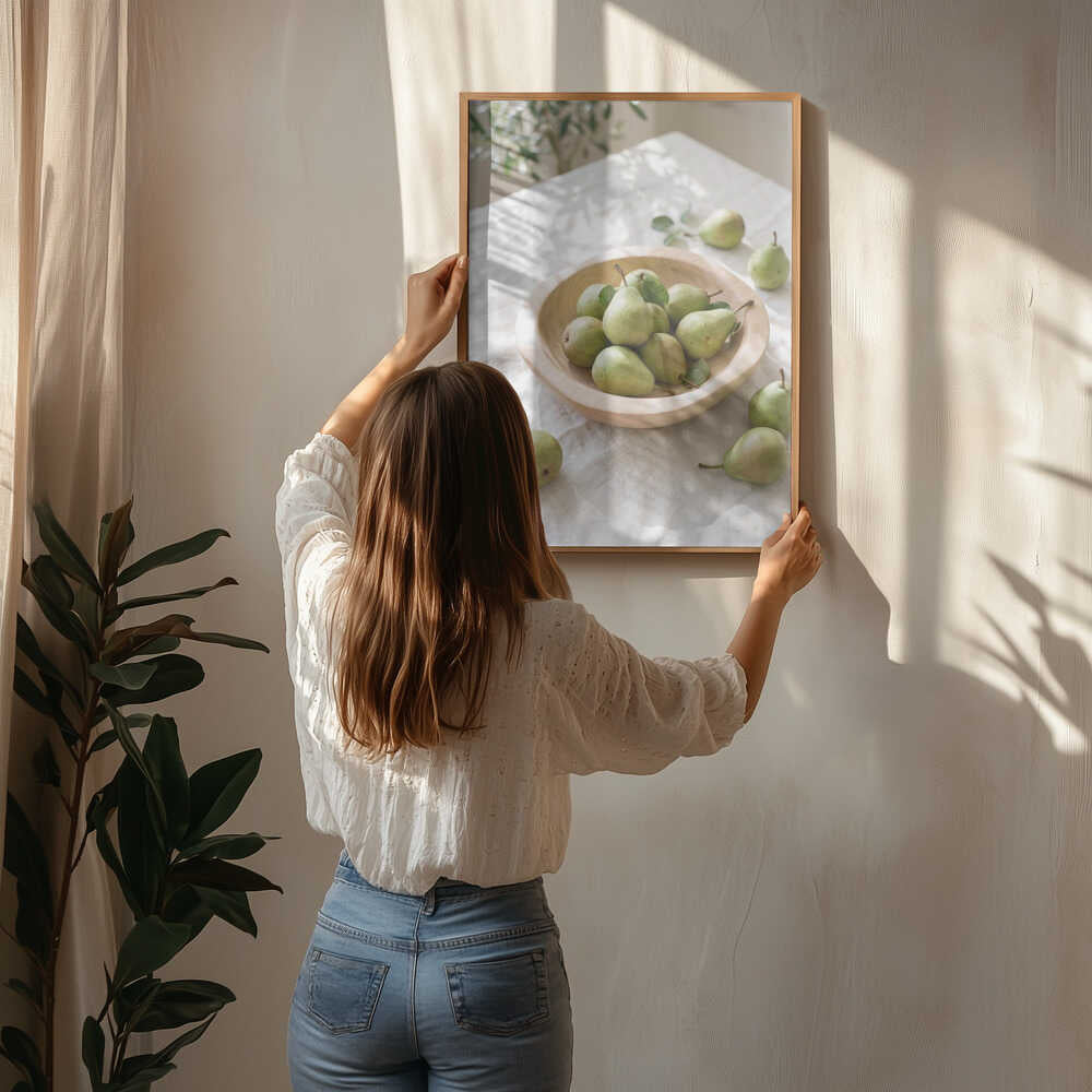 Ripe Green Pears Poster