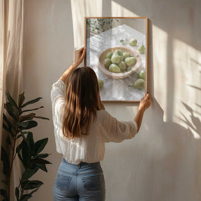 Ripe Green Pears Poster