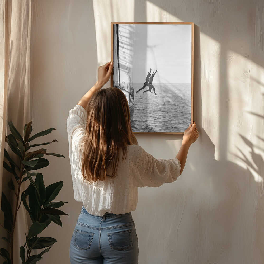 Jumping From a Boat Poster