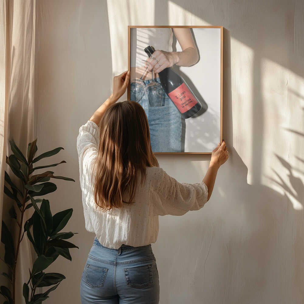 Love and a Bottle of Wine Poster