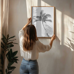 Palm Surfboard Poster