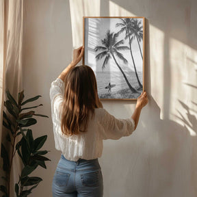 Surfer Walk Poster
