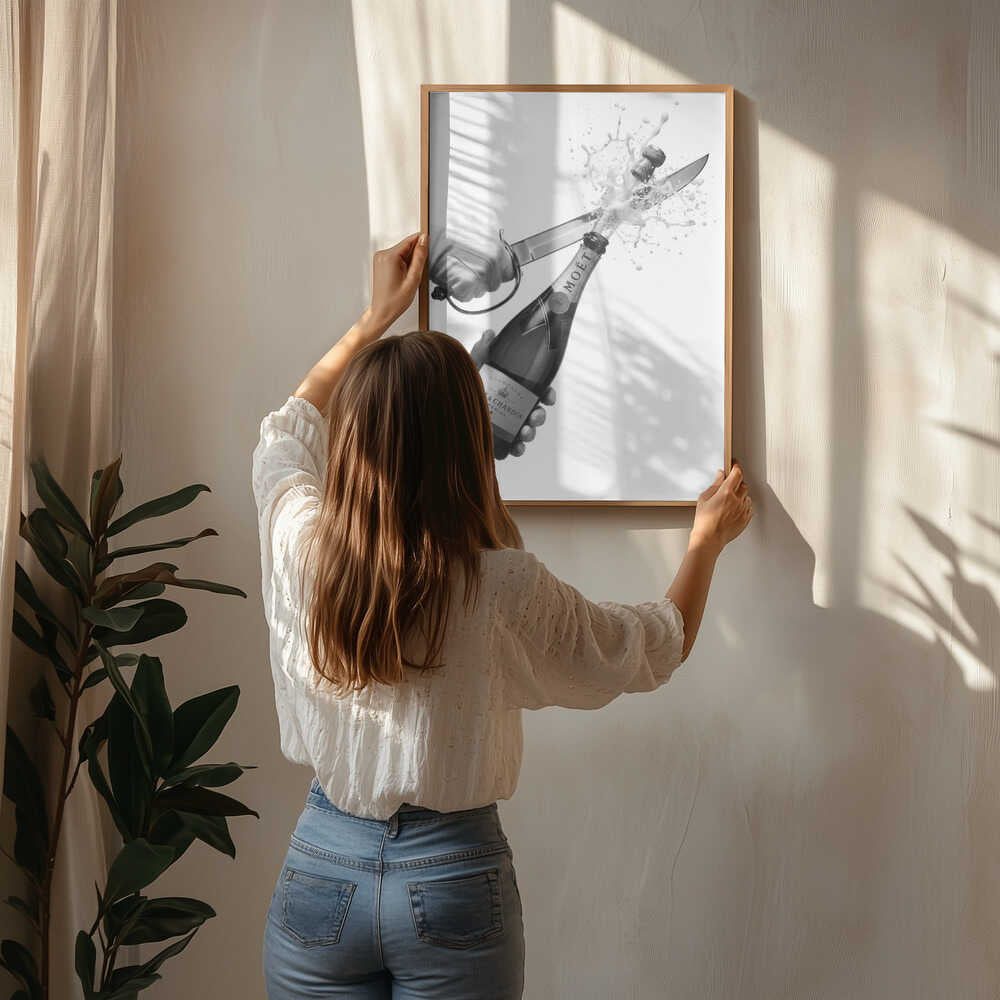 Sabering Champagne Poster