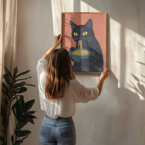 Noodle Cat No 1 Poster