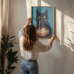Noodle Cat No 3 Poster