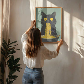 Noodle Cat No 5 Poster