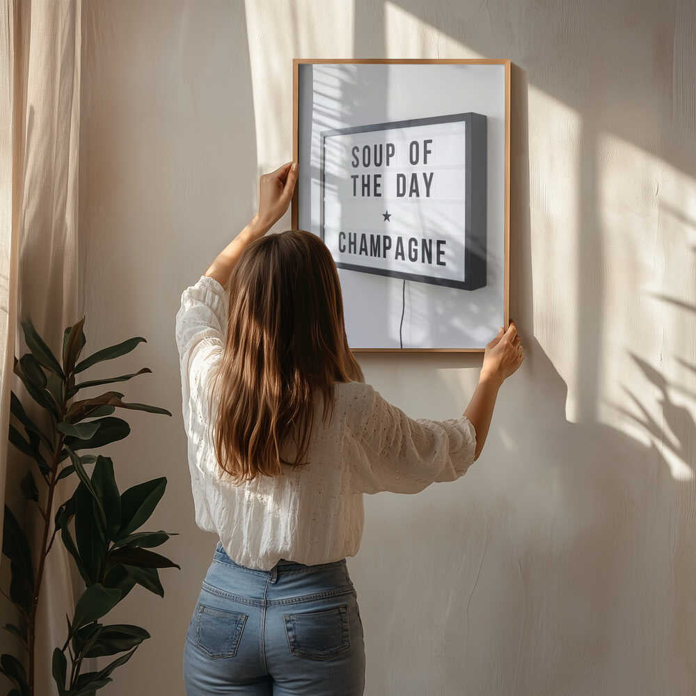 Soup of the Day Sign Poster