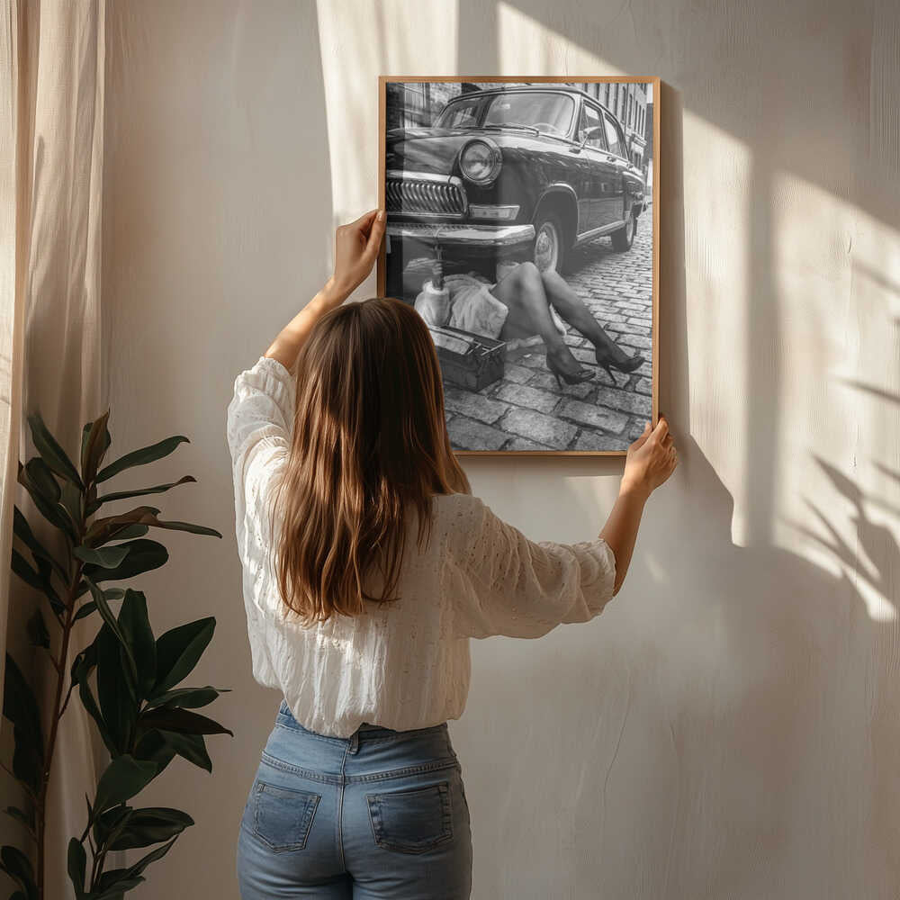 Fixing the Car Poster