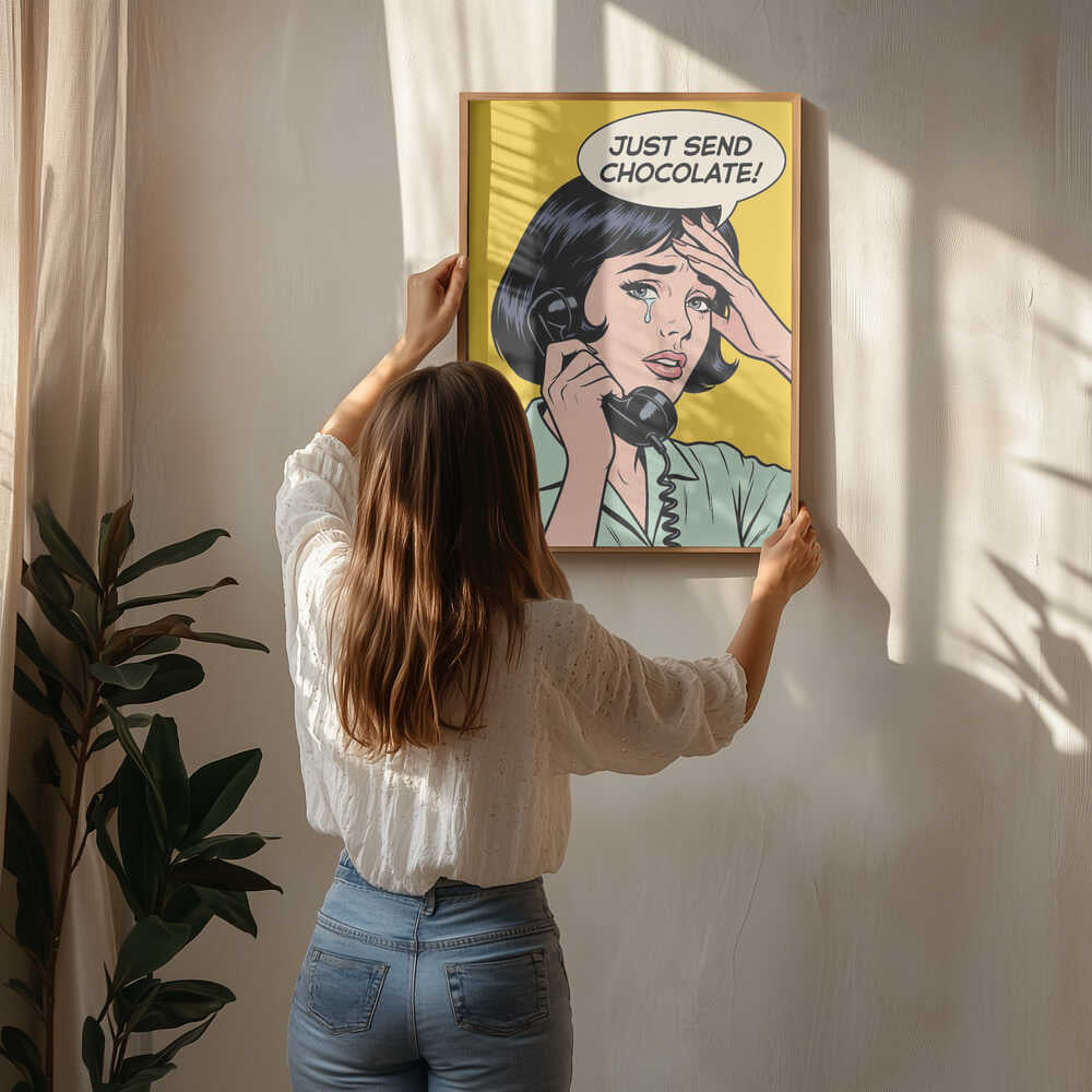 Just Send Chocolate Poster
