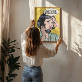 Just Send Chocolate Poster