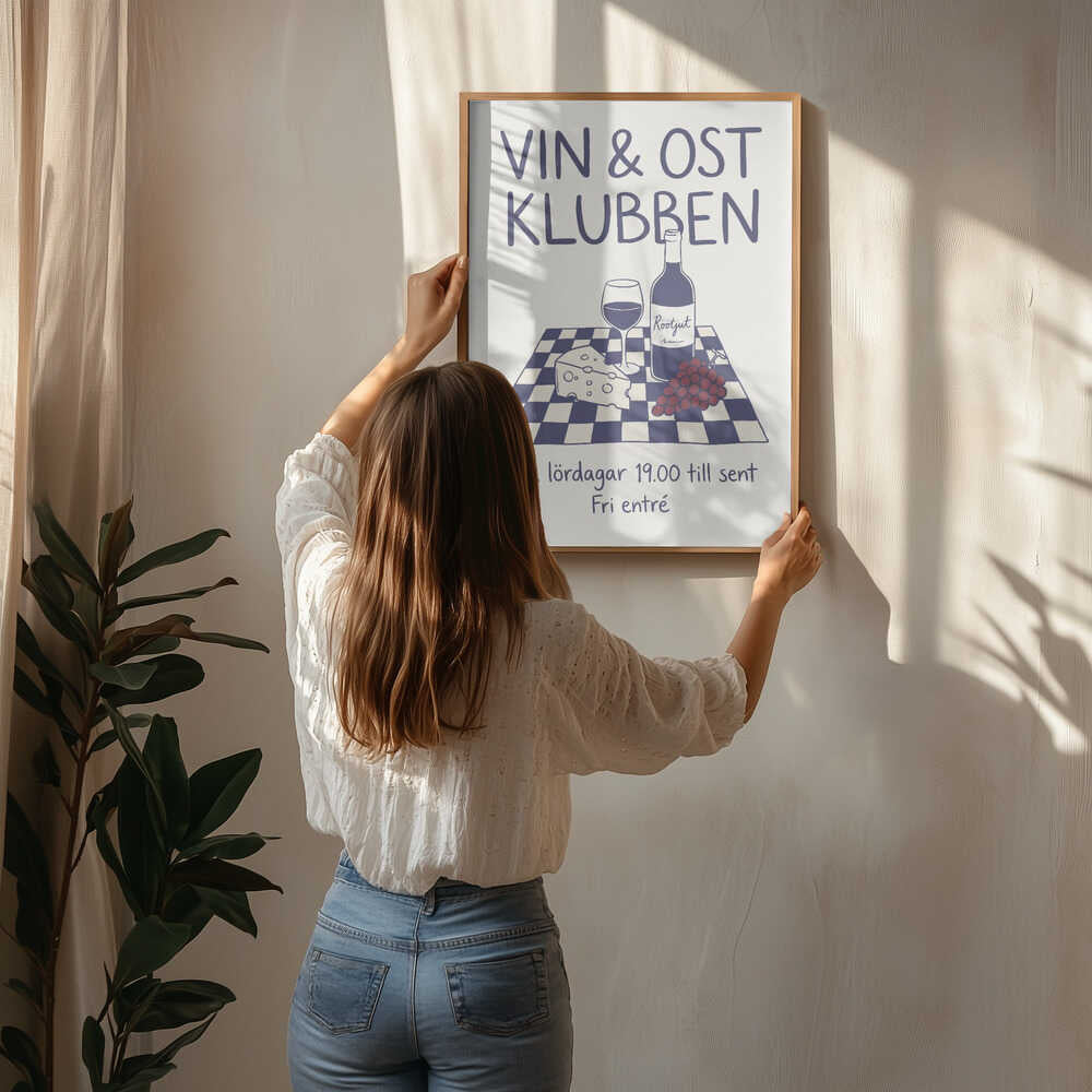 Vin & Ost Klubben Poster