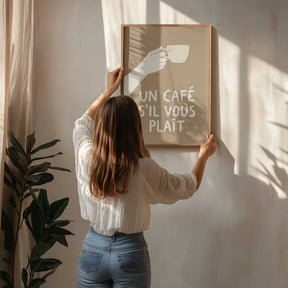 Un Café S'il Vous Plait Poster