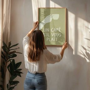 Un Café S'il Vous Plait Poster