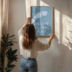 Un Café S'il Vous Plait Poster