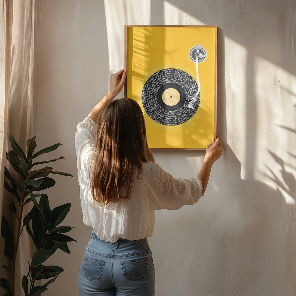 Spinning Vinyl Orange.png Poster