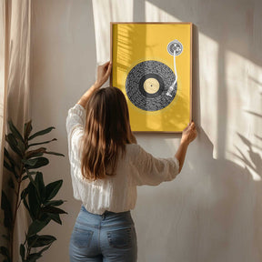 Spinning Vinyl Orange.png Poster