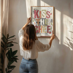 Kiss The Chef Kitchen Poster
