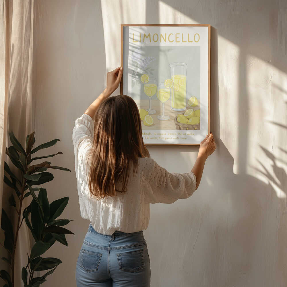 Limoncello Lemon Refreshment Poster