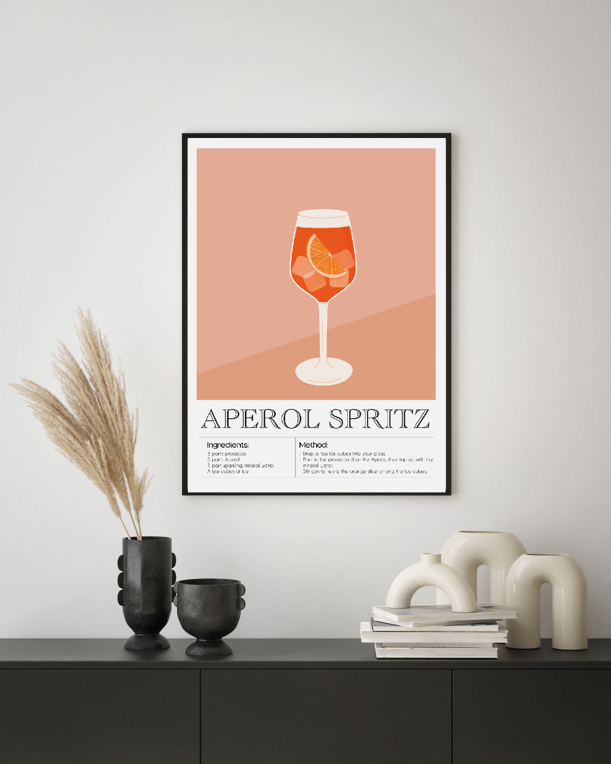 Aperol Spritz Cocktail Poster